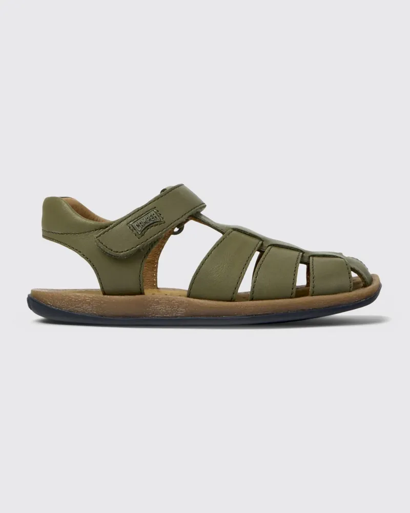 Camper Bicho Sandalen aus Leder Grün