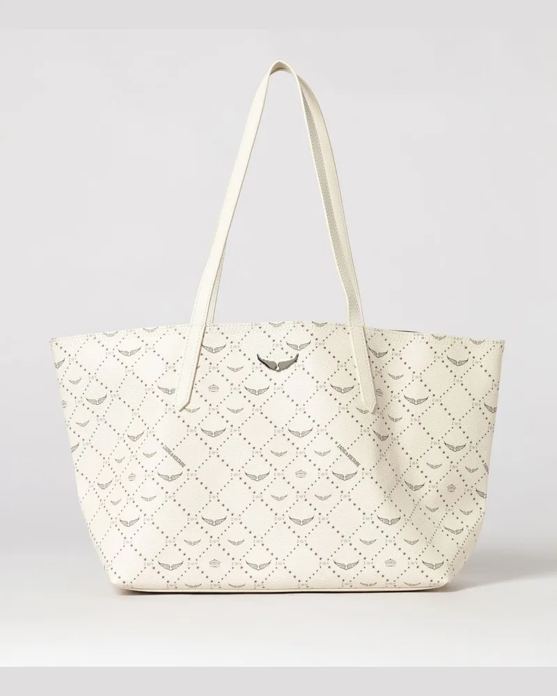 Zadig & Voltaire ZADIG  VOLTAIRE Z Shopper Monogramm-Tasche aus beschichteter Baumwolle Zadig & Voltaire Weiß