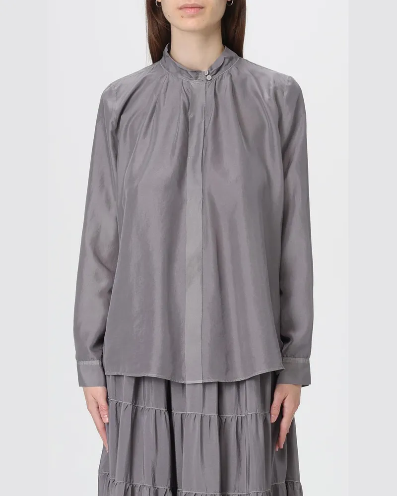 forte_forte Hemdbluse damen Grau
