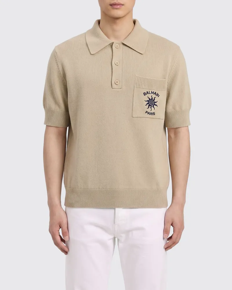 Balmain Polo herren Beige