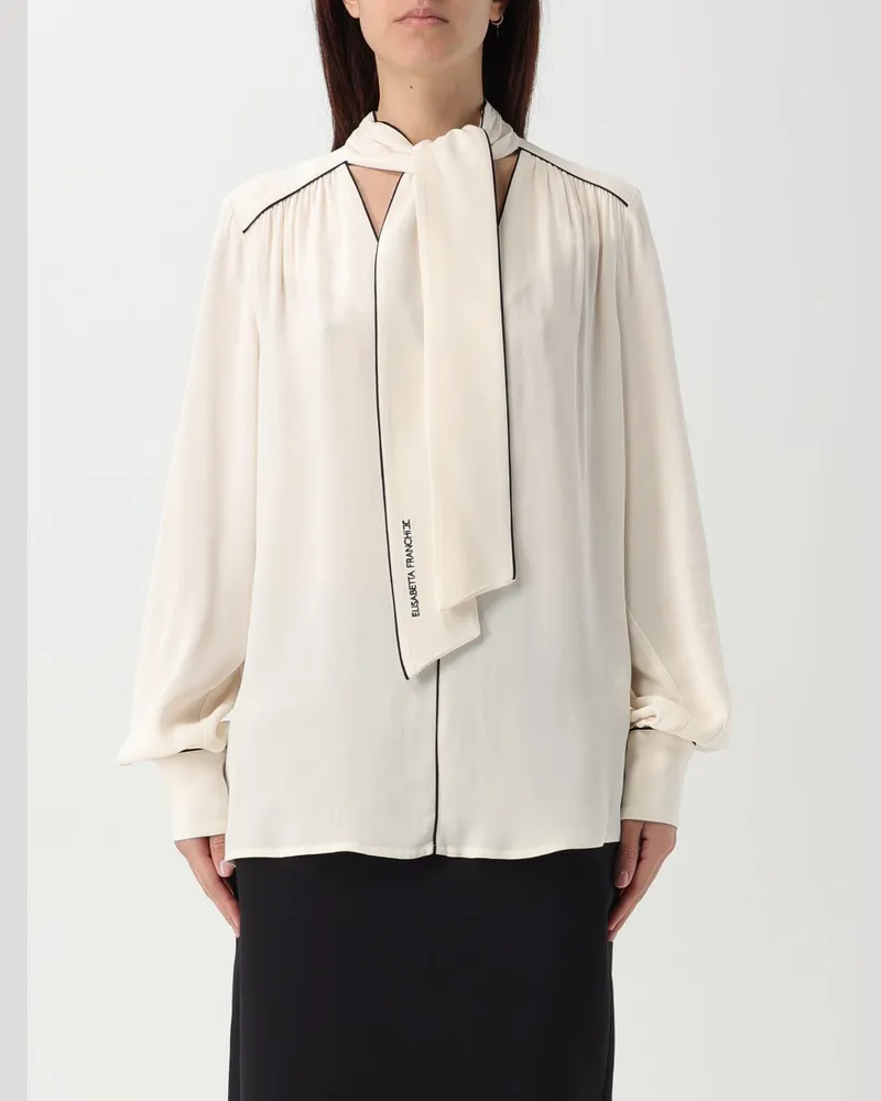 Elisabetta Franchi Hemdbluse damen Weiß