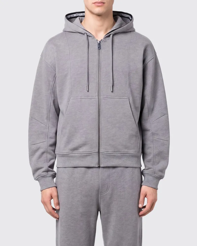 Dolce & Gabbana DOLCE  GABBANA Dolce & Gabbana Baumwoll-Kapuzenjacke mit Reißverschluss und Kängurutasche Bunt