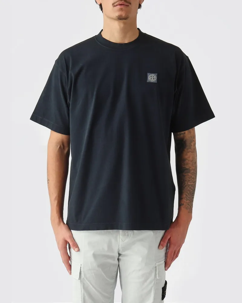 Stone Island T-shirt herren Blau