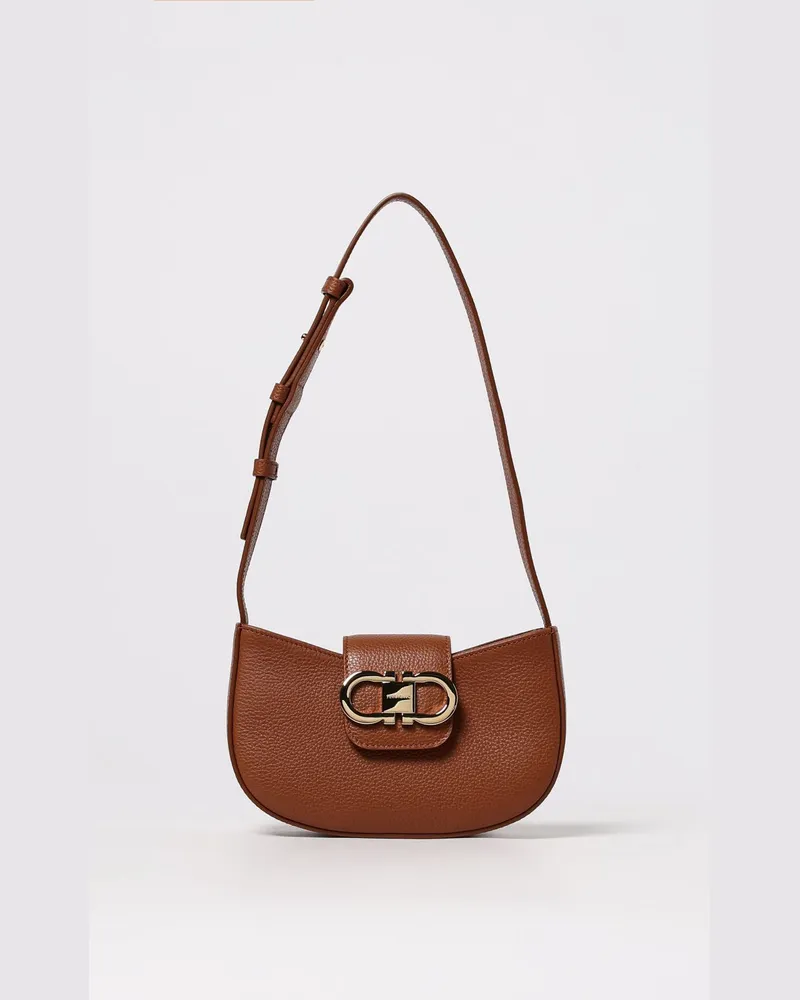 Ferragamo Schultertasche damen Leder