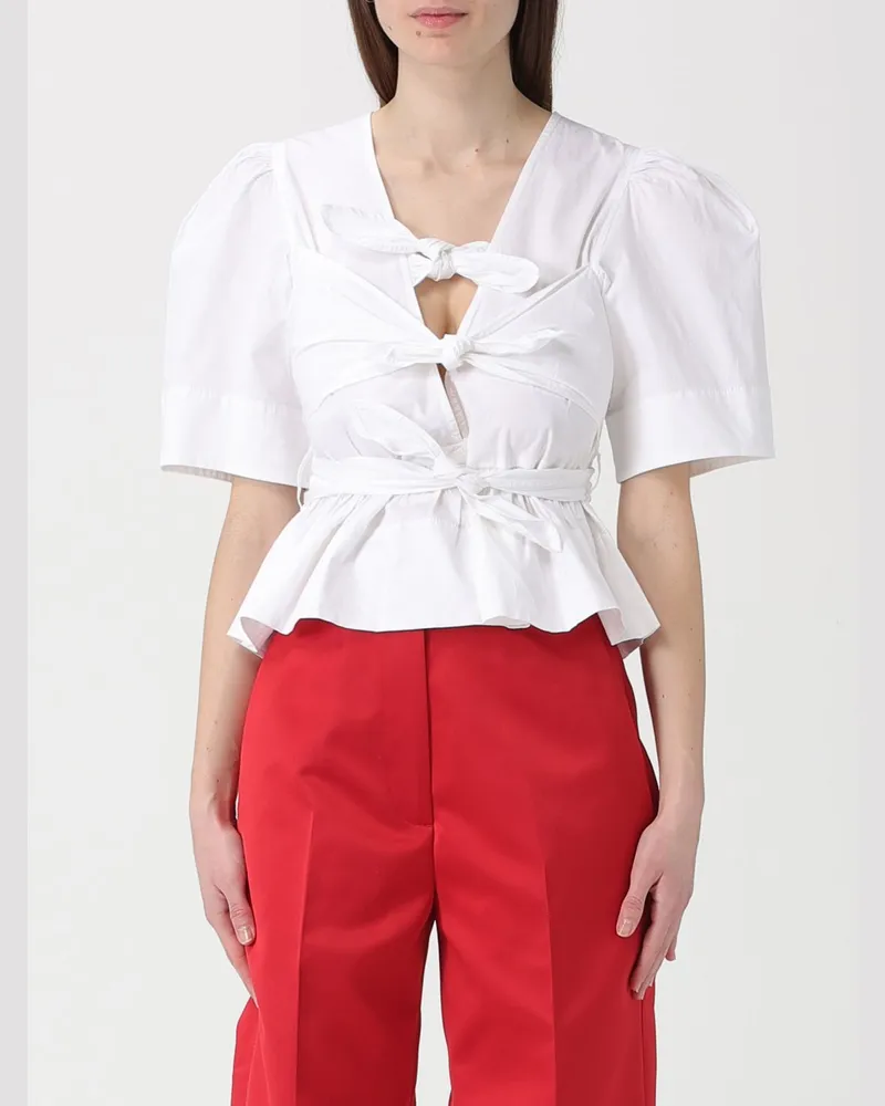 Ganni Hemdbluse damen Weiß