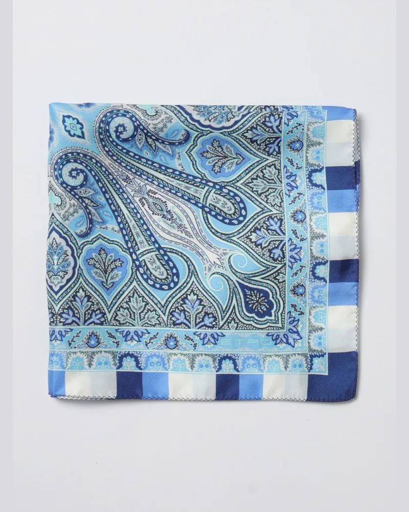 Etro Seidentuch herren Blau