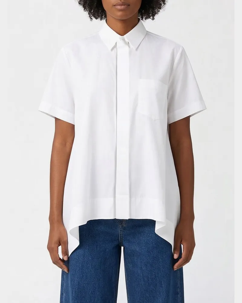 Sacai Hemdbluse damen Weiß