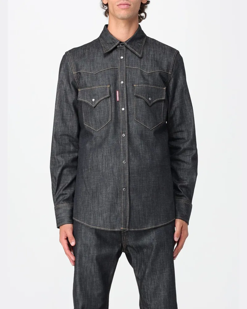 Dsquared2 Hemd herren Schwarz