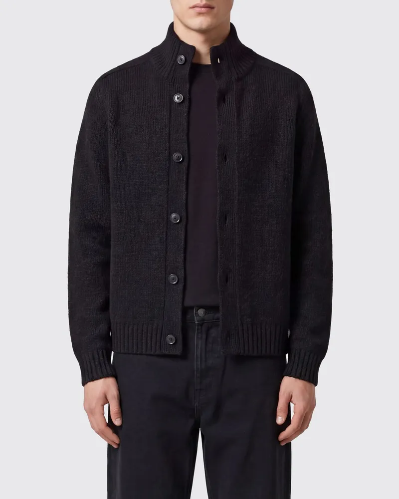 Tom Ford Cardigan aus reinem Kaschmir mit Rollkragen und Knopfverschluss Grau