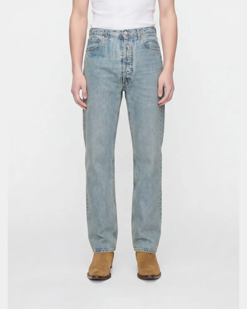 Maison Margiela Straight Jeans aus Baumwoll-Denim Ice