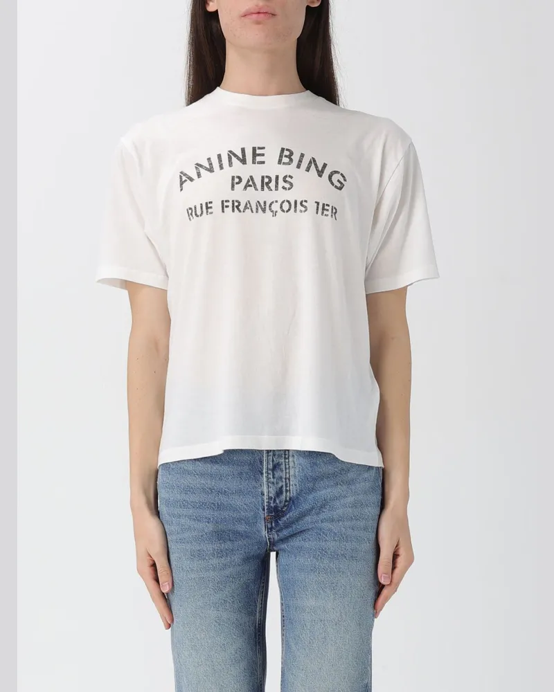 Anine Bing T-shirt damen Weiß