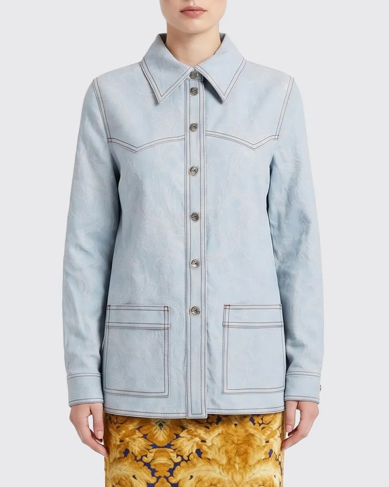 Etro Hemdbluse damen Blau