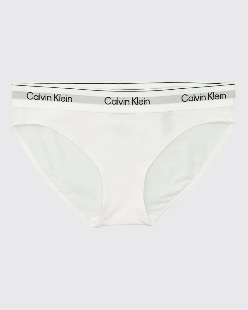 Calvin Klein Slips aus Baumwollmischung mit Logo Weiß