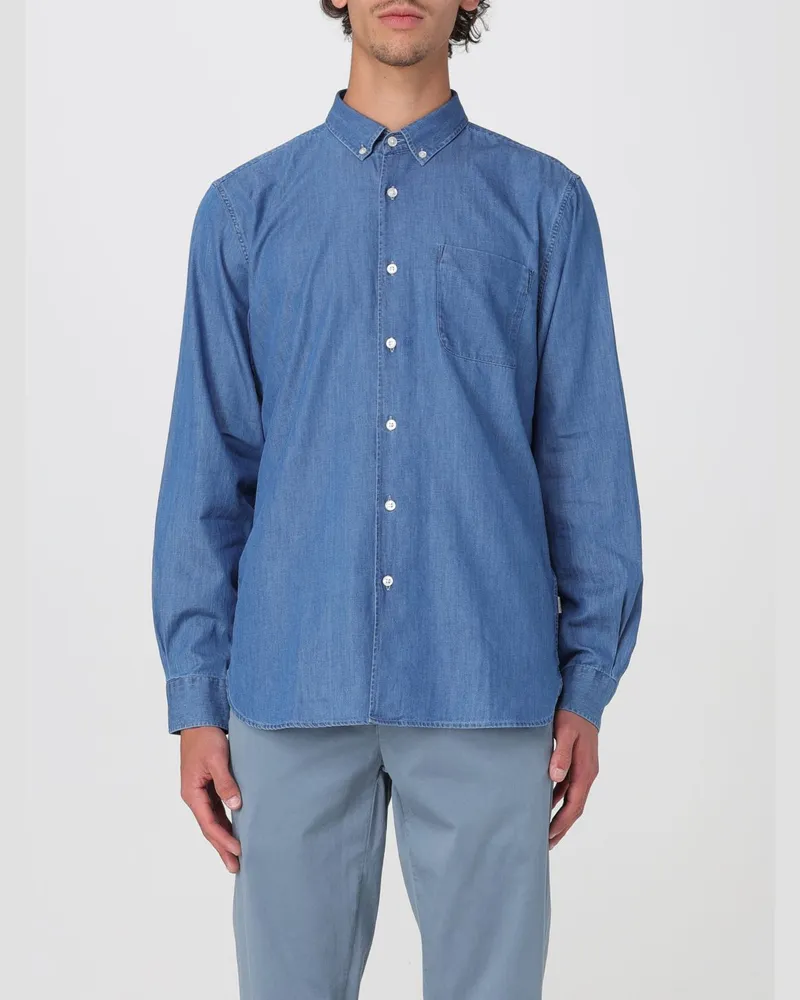Fay Hemd herren Blau