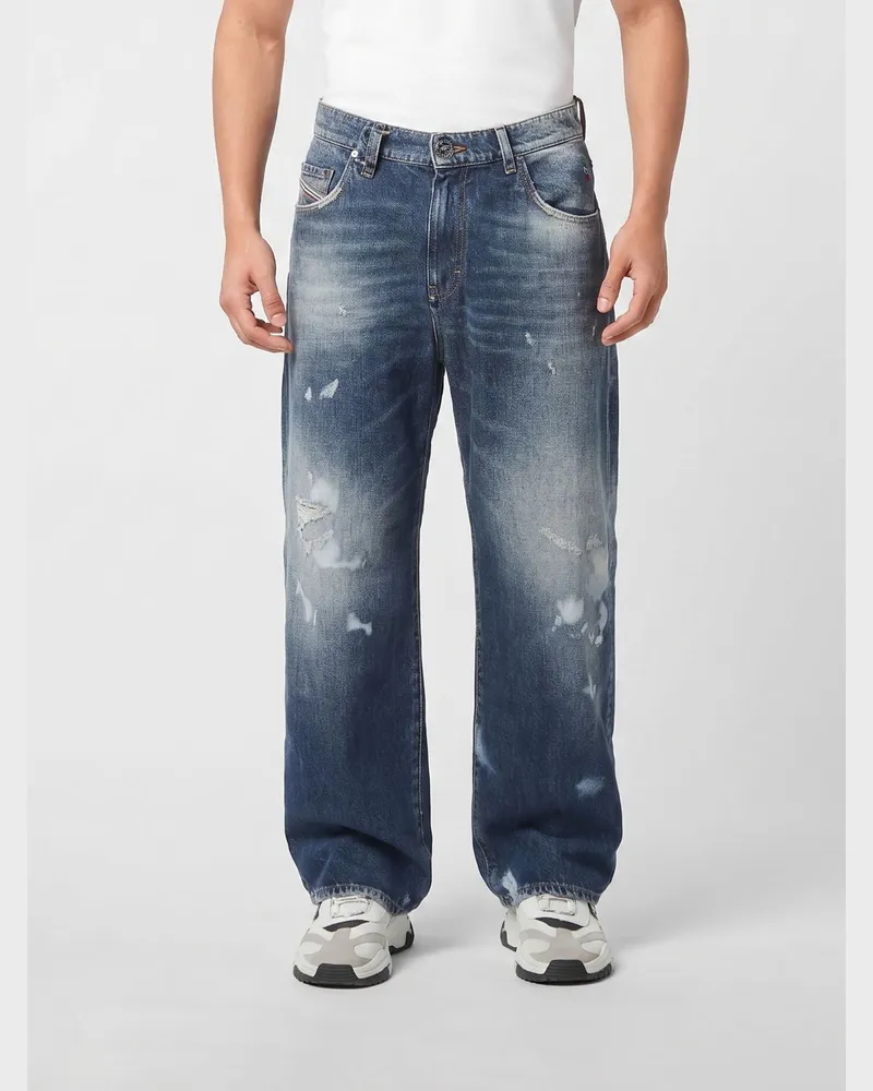 Philipp Plein Wide-Leg Jeans aus Denim Denim