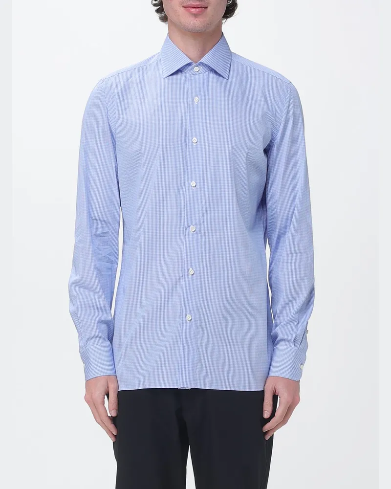 Luigi Borrelli Hemd herren Blau