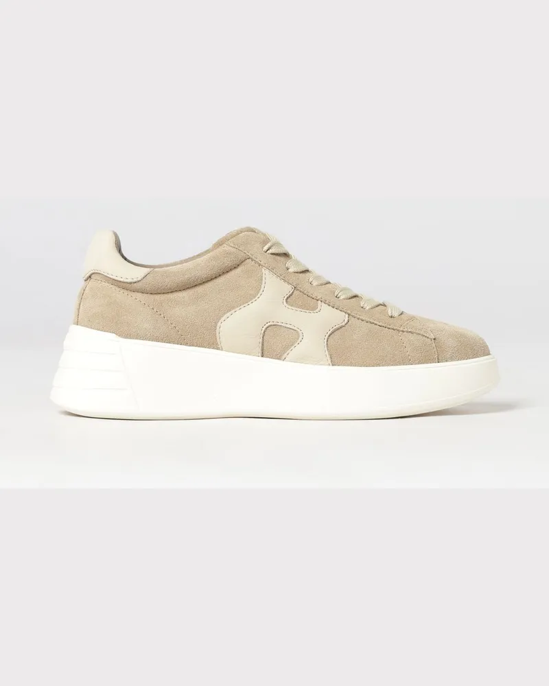 Hogan Rebel Sneaker aus Leder und Wildleder mit Chunky-Sohle Braun