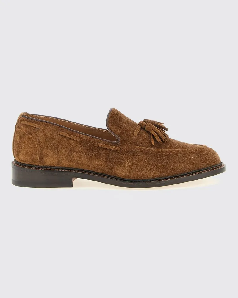 Tricker's Tricker's Elton Tassel-Loafer aus Kalbswildleder Braun