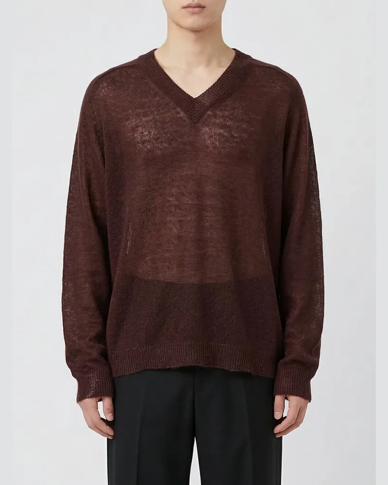 Our Legacy Pullover herren Weinrot