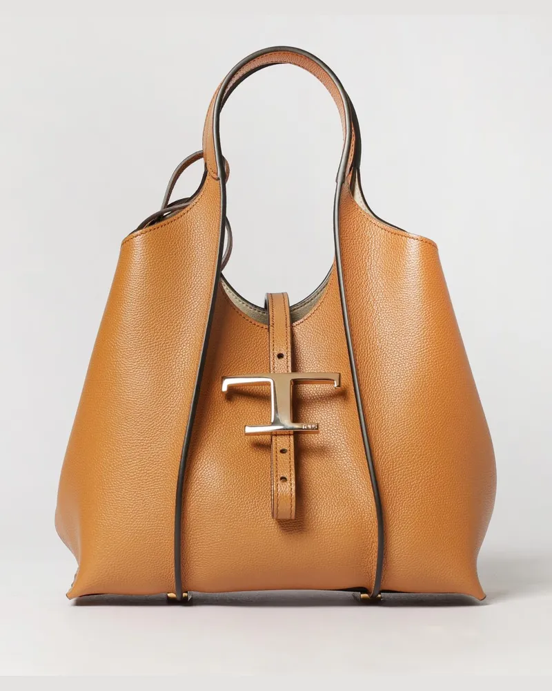 TOD'S T Timeless Tasche aus Leder Hogan Camel