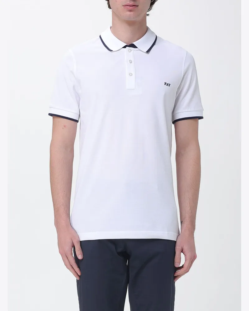Fay Polo herren Weiß