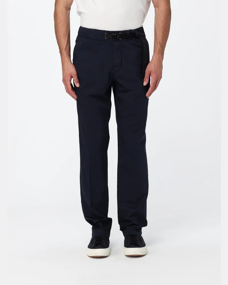 Peuterey Stretch-Baumwollhose mit Kordelzug und geradem Bein Navy