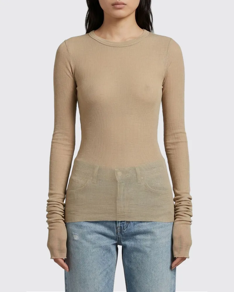 Rick Owens T-shirt damen Beige