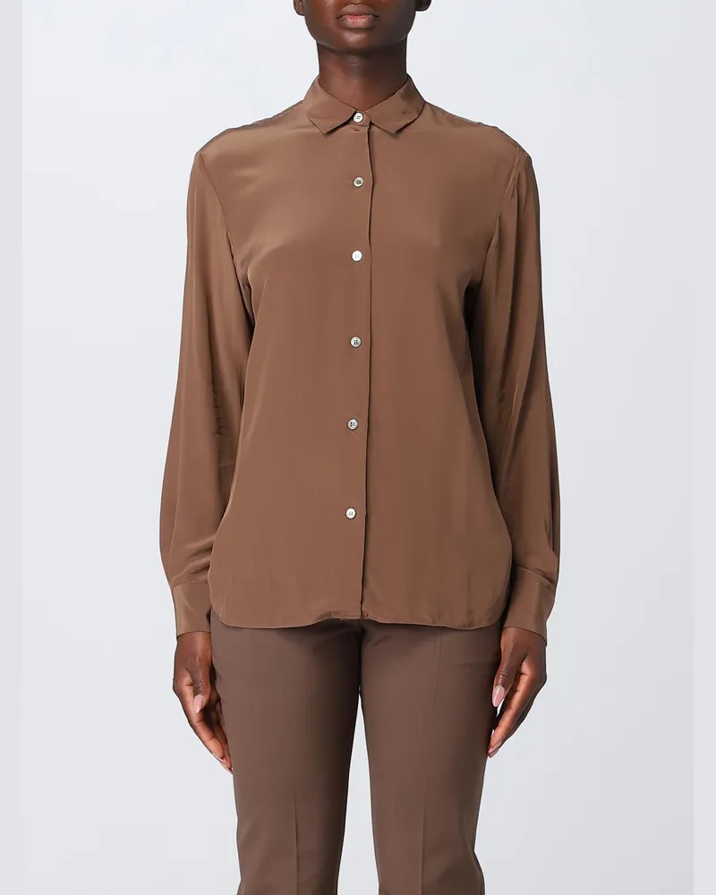 Theory Hemdbluse damen Braun