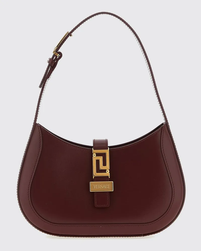 Versace Schultertasche damen Burgunderrot