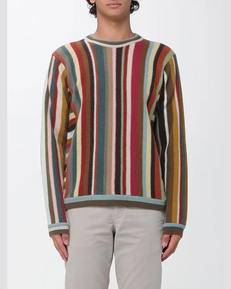 Paul Smith Mehrfarbig gestreifter Pullover von aus Merinowolle mit überschnittenen Schultern Bunt