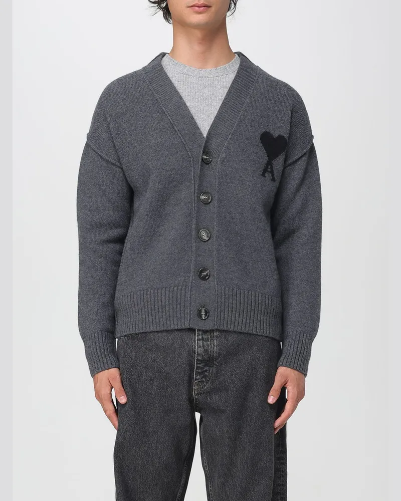 AMI Paris Strickjacke herren Grau