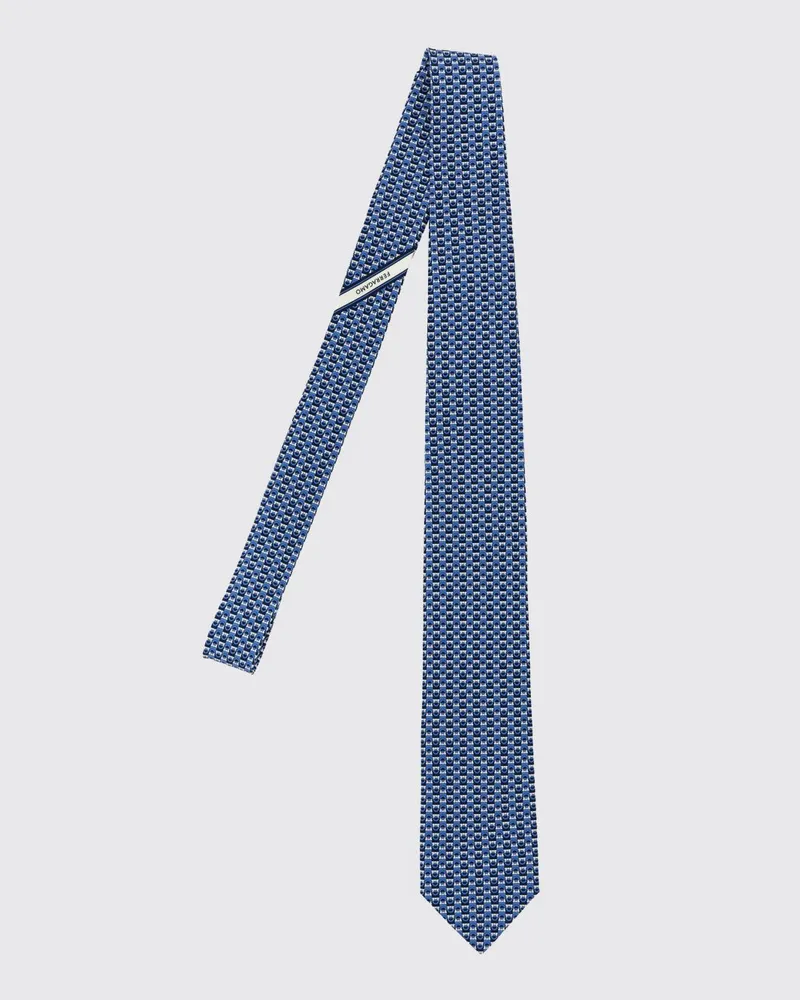 Ferragamo Seidentuch herren Blau