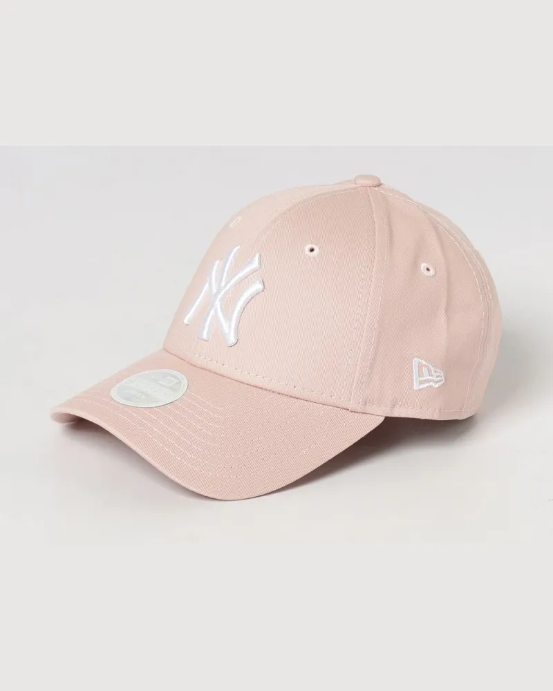 New Era 9Forty NY Yankees Baseballkappe aus Baumwolle mit gesticktem Logo Pink