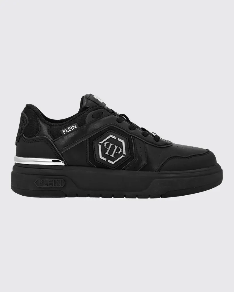 Philipp Plein Sneakers aus Leder und Mesh Schwarz