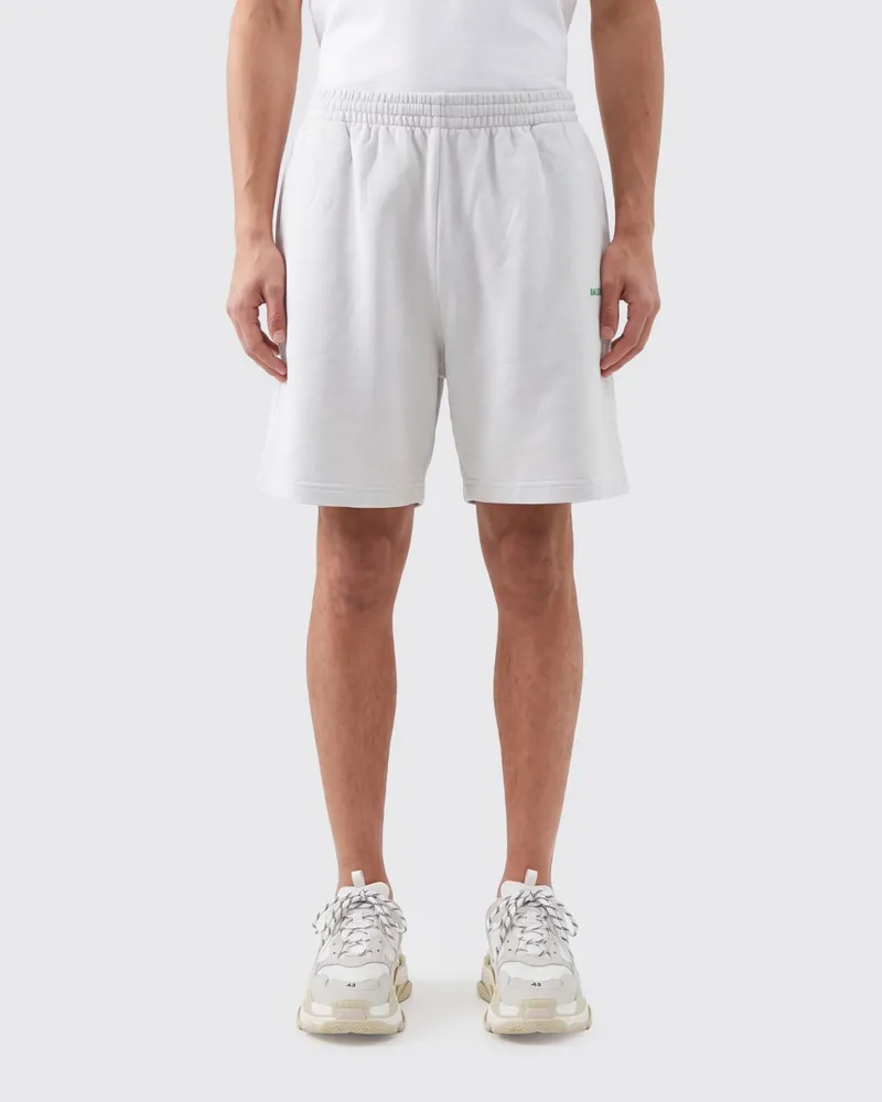 Balenciaga Sport-Shorts aus Jersey mit Kontrast-Logo und elastischem Bund Weiß