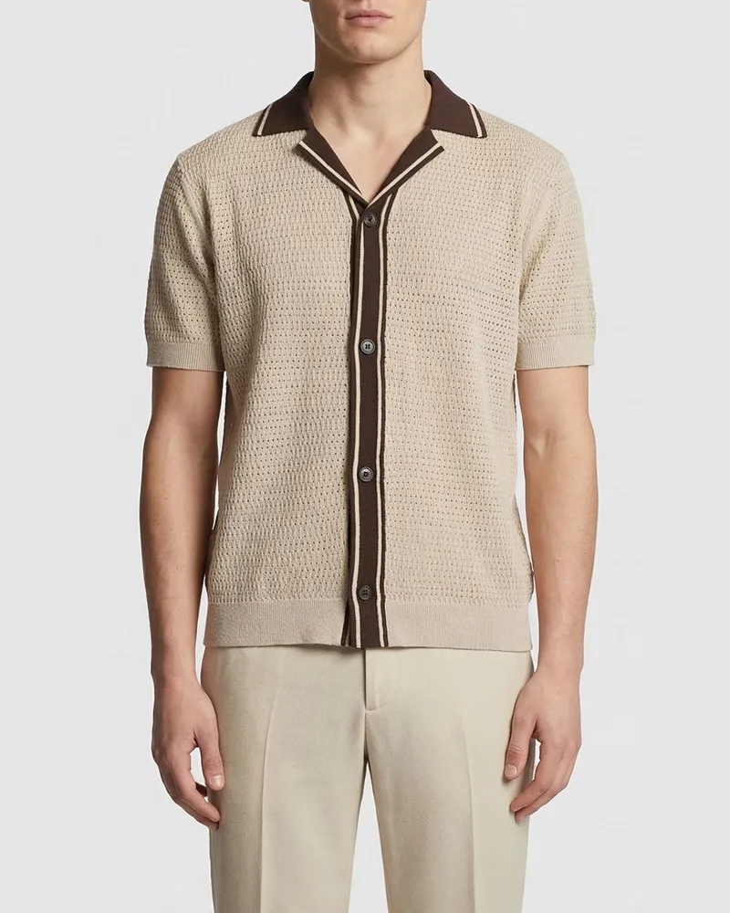 Paolo Pecora Milano Hemd herren Beige