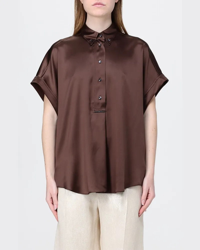Brunello Cucinelli Hemdbluse damen Braun