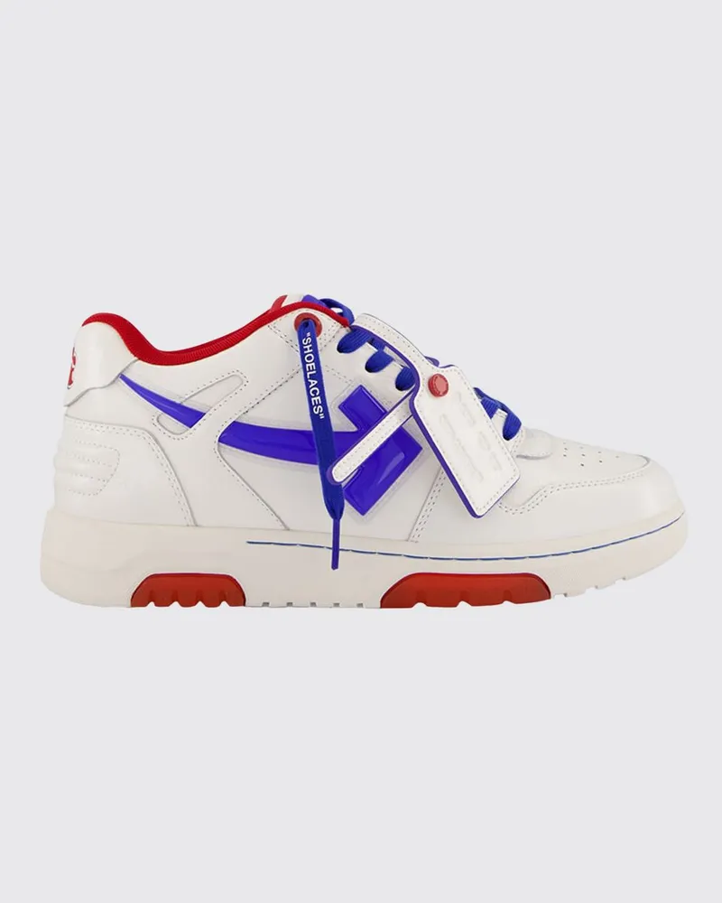 OFF-WHITE Out Of Office Leder-Sneakers Weiß