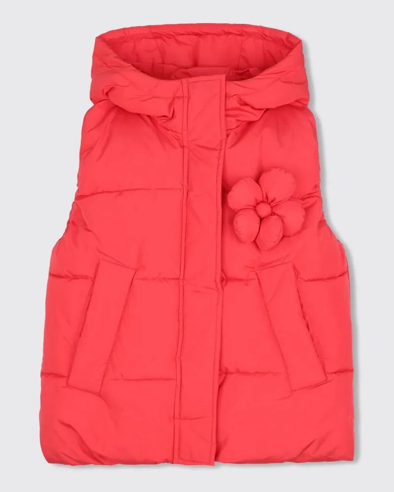 Marc Jacobs Gesteppte und wattierte Nylonweste mit Kapuze für Jungen Fuchsia