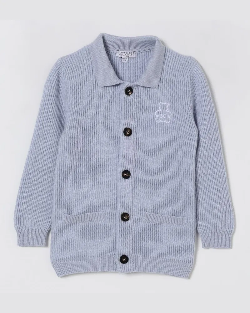 Brunello Cucinelli Pullover kinder Himmelblau