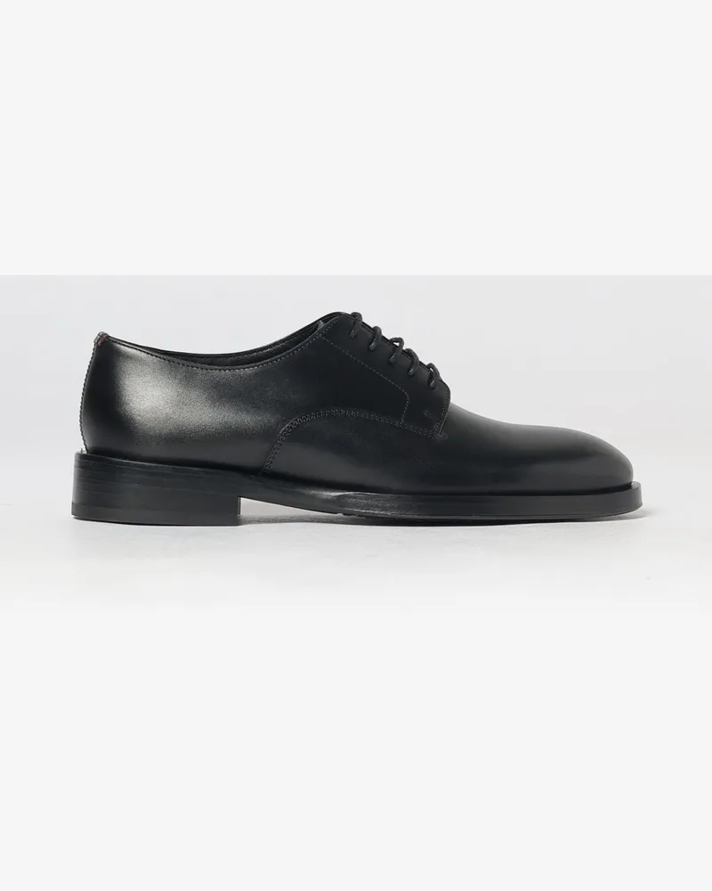Paul Smith Derby-Schuhe aus glattem Kalbsleder mit runder Kappe Schwarz