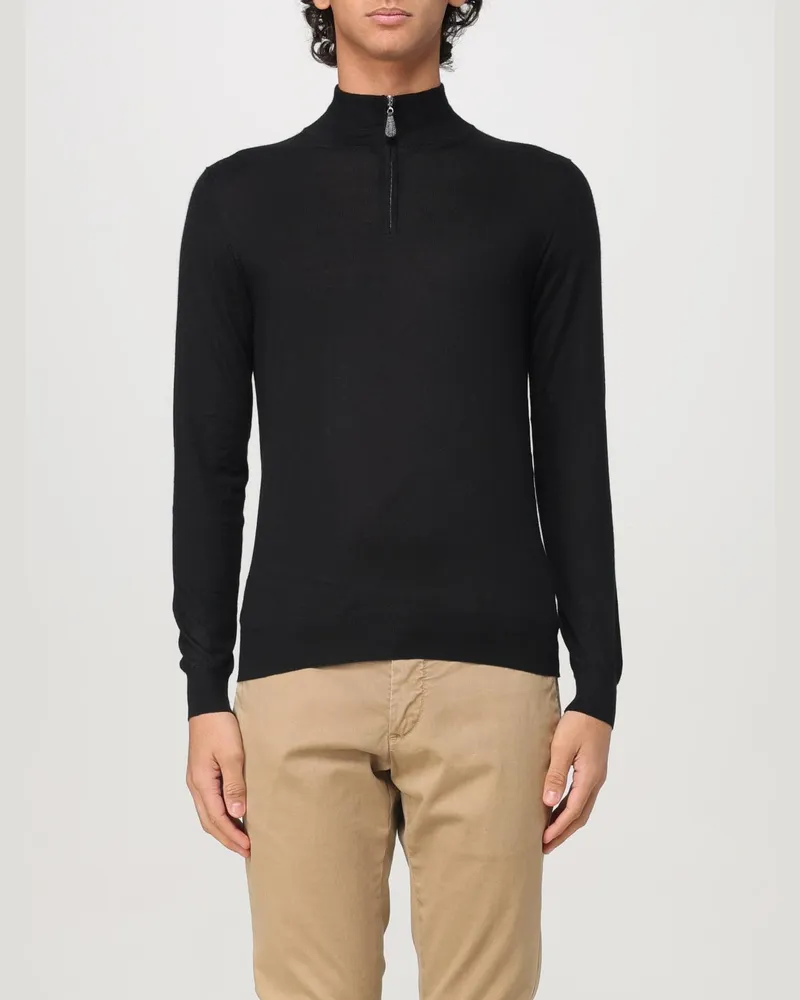 Fedeli Pullover herren Schwarz