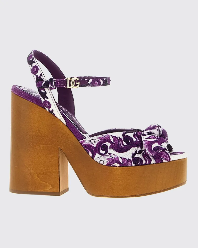 Dolce & Gabbana Flache sandalen damen Dolce & Gabbana Violett