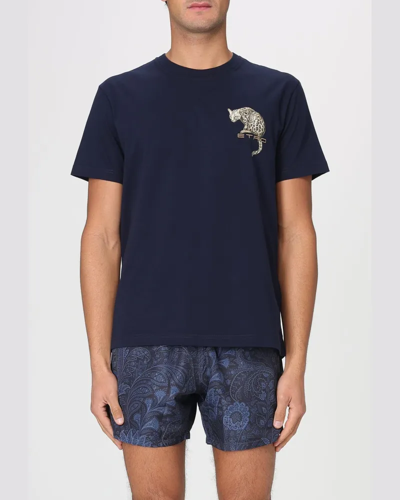 Etro T-shirt herren Blau