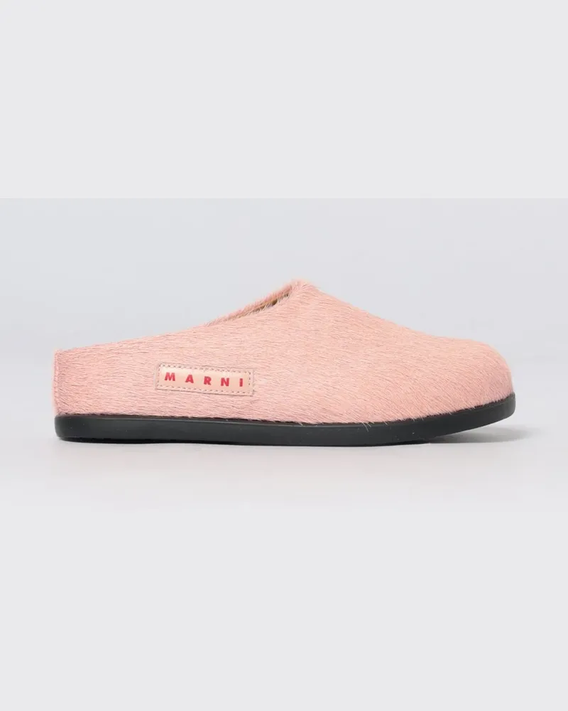 Marni Mules aus Ponyfell Pink