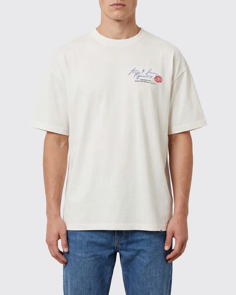 REPRESENT Logo-T-Shirt aus Baumwolle mit überschnittenen Schultern Weiß