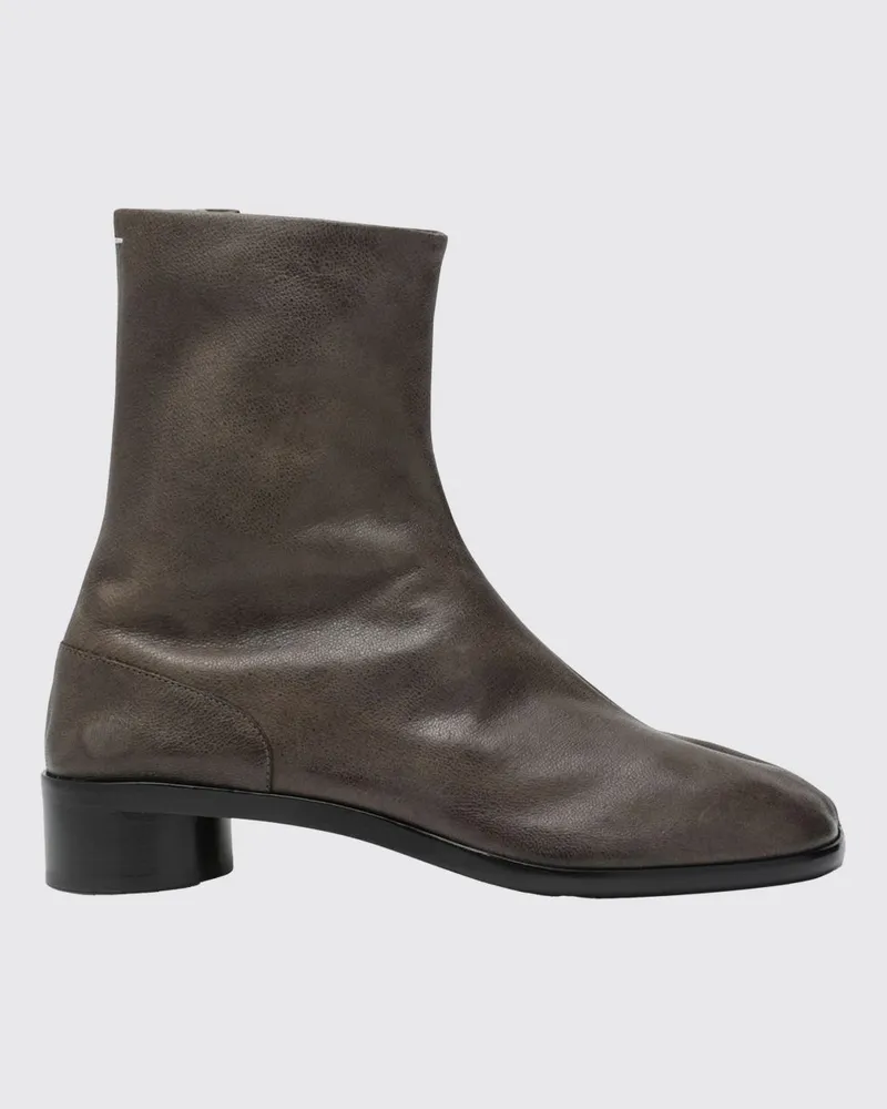 Maison Margiela Tabi Leder-Stiefelette von Braun