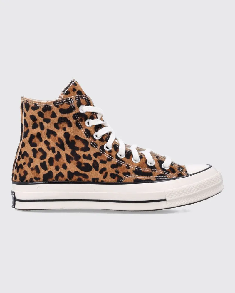 Converse Chuck 70 High-Top-Sneaker aus Ponyfell-Leder mit Animal-Print Braun