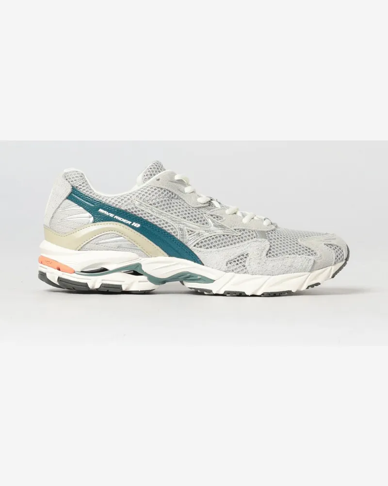 Mizuno Wave Rider 10 Wildleder und Mesh Sneakers Grau