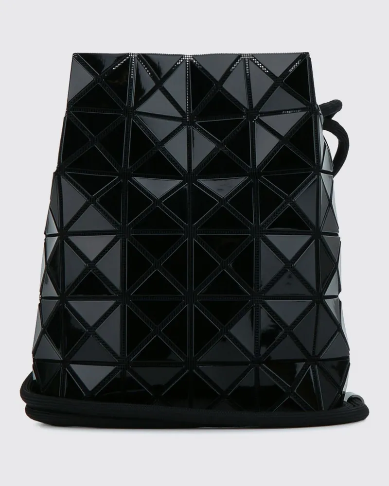 Issey Miyake Mini-Beuteltasche mit Kordelzugverschluss und Schultergurt Schwarz